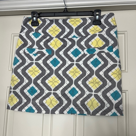Lija Geometric Print Golf Skort - Picture 1 of 6